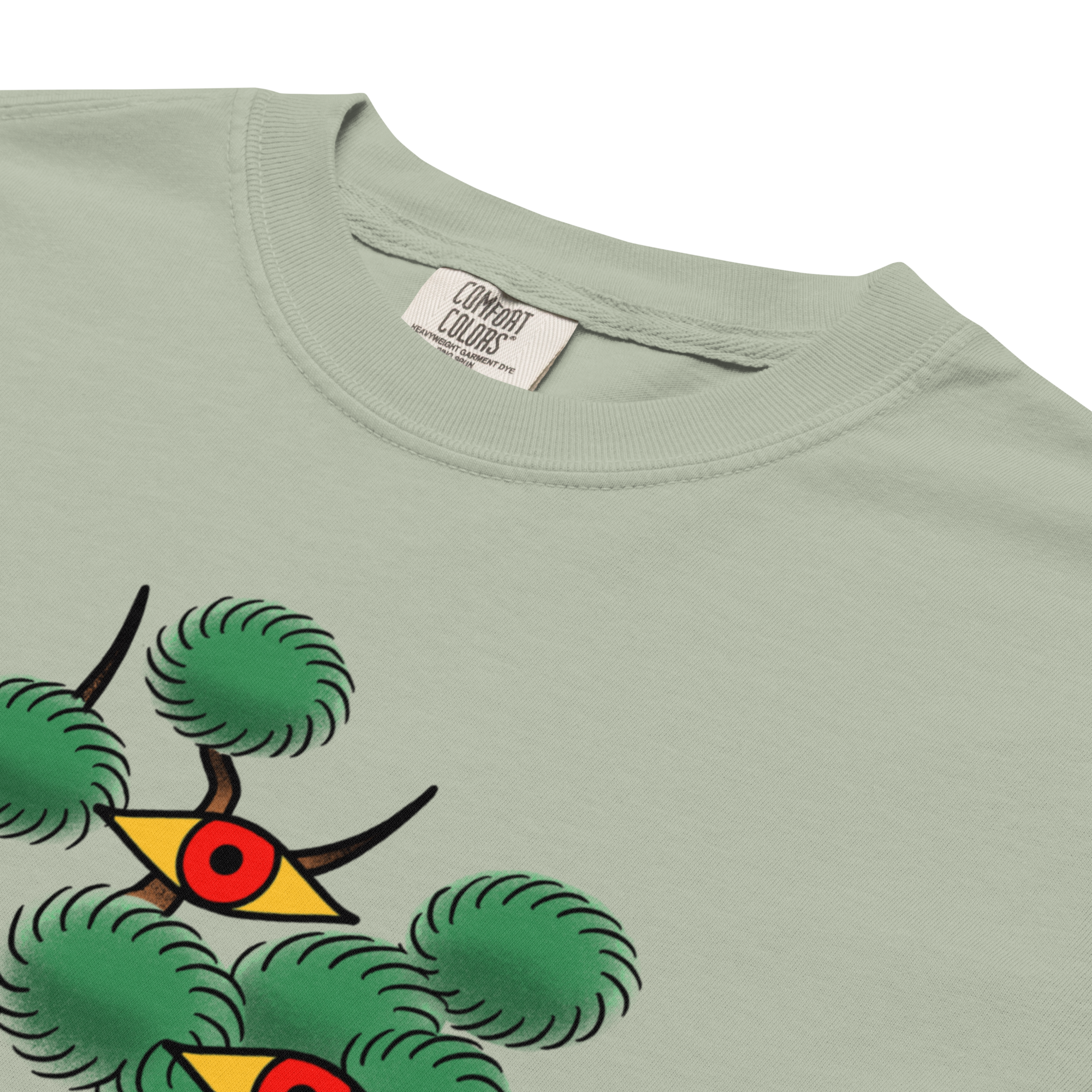 Bold eyed bonzai loose fit t-shirt - premium heavyweight graphic Tee
