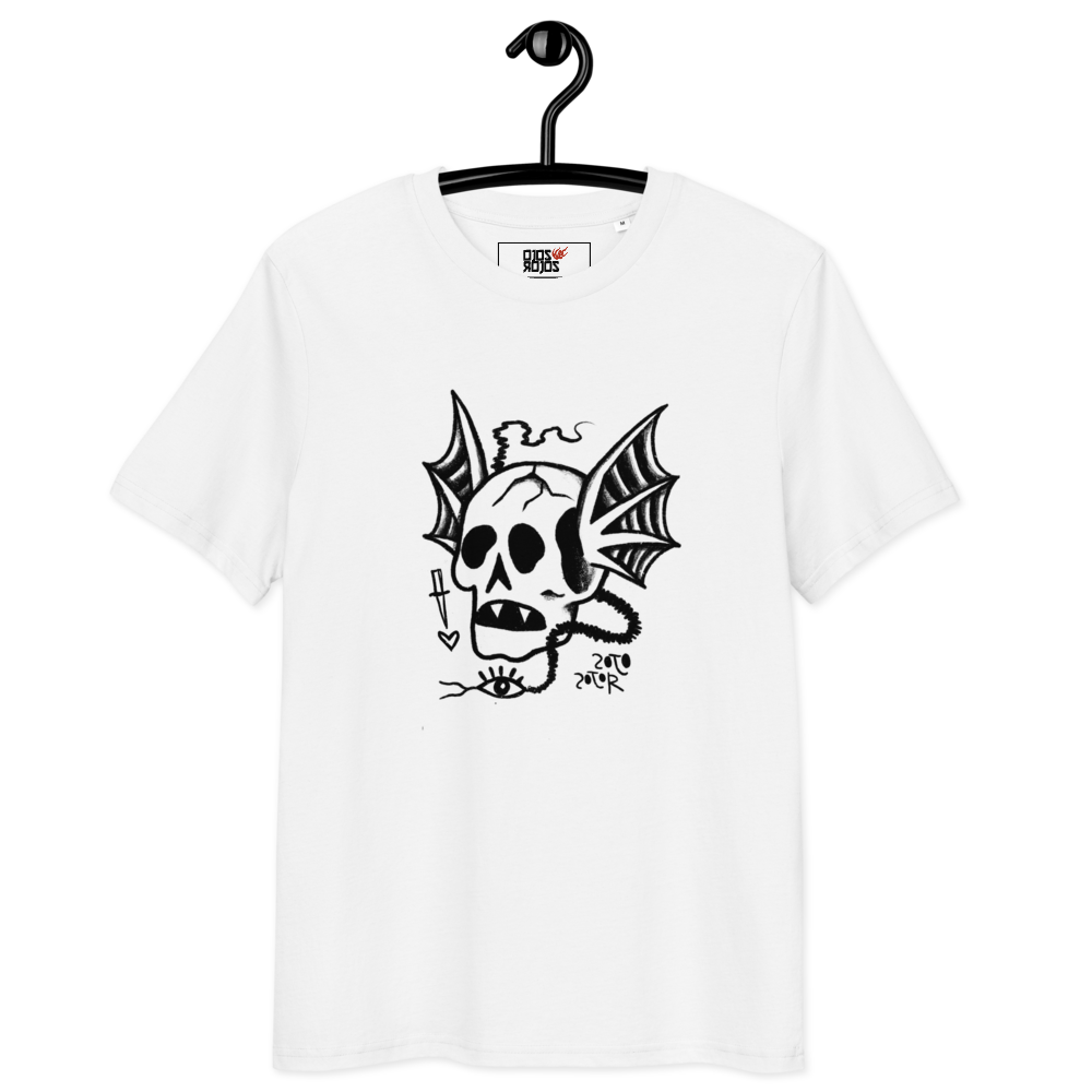Bat Skull Tee — Hand-drawn Streetwear Graphic T-Shirt